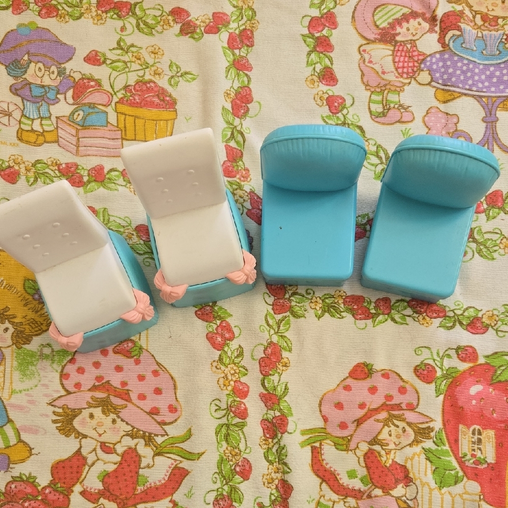 Vintage Barbie Plastic Chairs